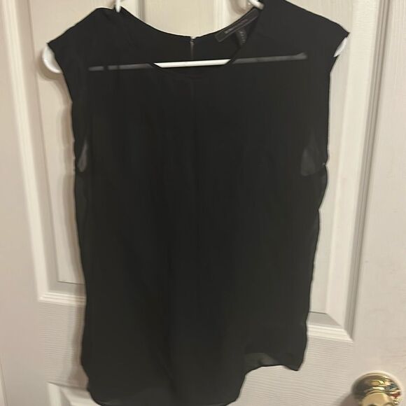 BCBG MaxAzria Seline Blouse NWOT Size  Small Black - Picture 1 of 8